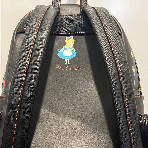 Loungefly Disney Floral Black Backpack - Picture 9 of 14